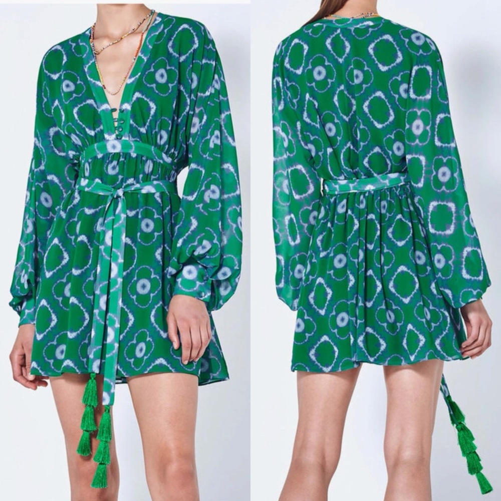 ALEXIS Emerald Luss Dress Size Small